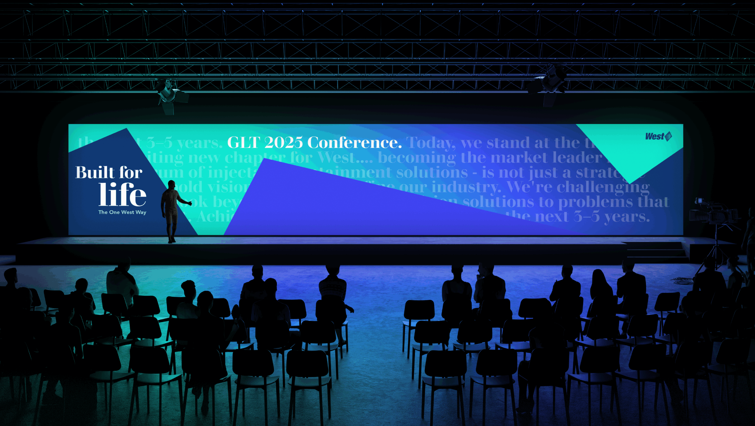 West GLT 2025 conference stage with an audience